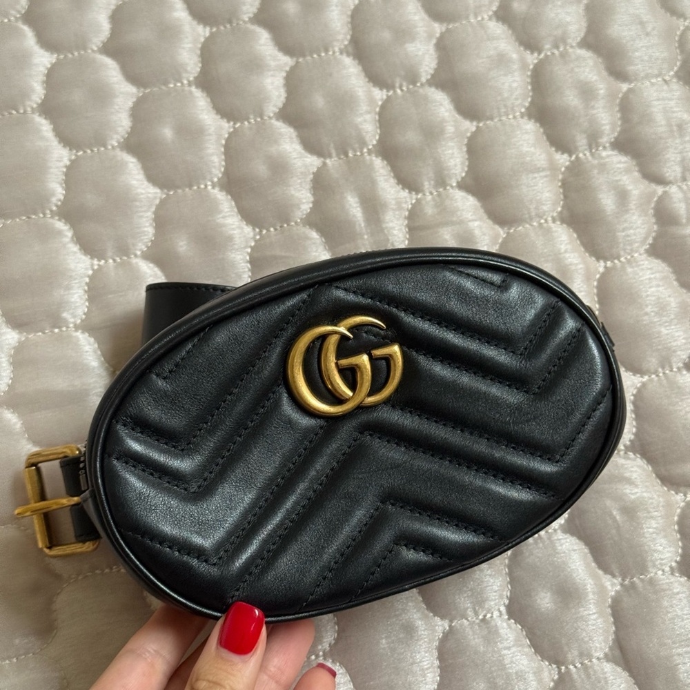 Black Marmont Gucci Belt Bag
